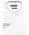 NICK GRAHAM MEN'S MODERN-FIT STRETCH SOLID WITH CONTRAST DRESS SHIRT
