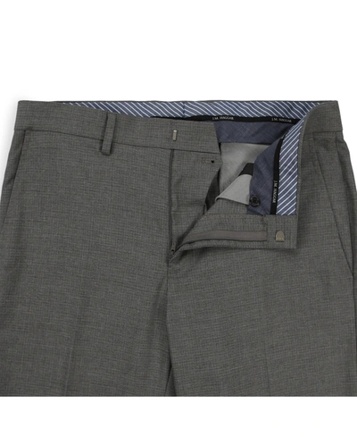 Haggar J.m.  Men's Subtle Grid Slim Fit Flat Front Suit Pant In Oxford