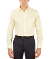 Van Heusen Men's Fitted Poplin Dress Shirt In Lemon Glaze