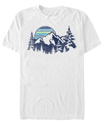 Fifth Sun Men's Generic Additude Mount Range Short Sleeve T-shirt In White