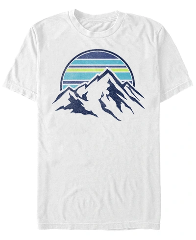 Fifth Sun Men's Generic Additude Mount Range Pocket Short Sleeve T-shirt In White