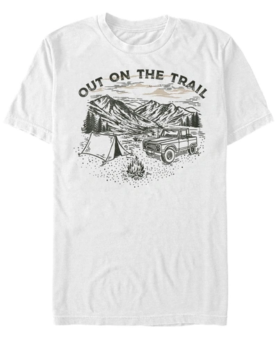 Fifth Sun Men's Generic Additude Trail Camper Redux Short Sleeve T-shirt In White