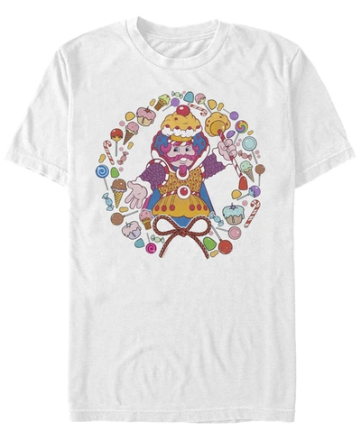 Fifth Sun Men's Candy Land King Of Candy Short Sleeve T-shirt In White