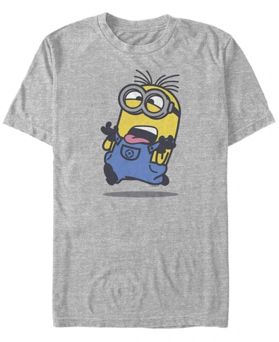 Fifth Sun Men's Minions Dave Short Sleeve T-shirt In Athletic Heather