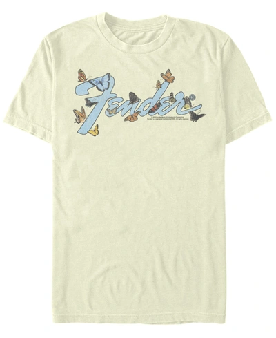 Fifth Sun Men's Fender Butterfly Logo Short Sleeve T-shirt In Natural