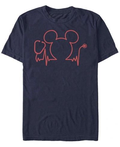 Fifth Sun Men's Mickey Classic Nurse Day Short Sleeve T-shirt In Navy