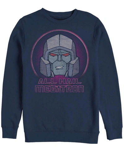 Fifth Sun Men's Transformers Generations All Hail Megatron Fleece Sweatshirt In Navy
