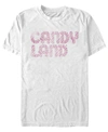 FIFTH SUN MEN'S CANDY LAND LOGO DISTRESSED SHORT SLEEVE T-SHIRT