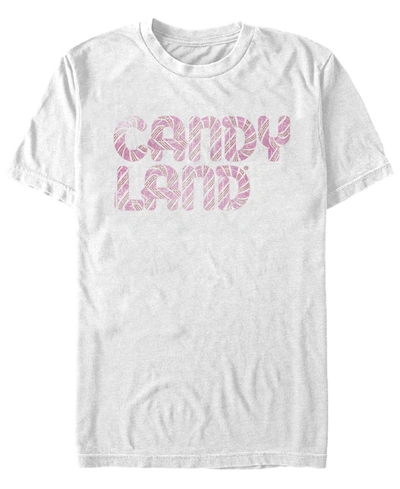 Fifth Sun Men's Candy Land Logo Distressed Short Sleeve T-shirt In White