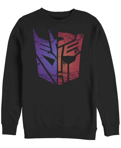 Fifth Sun Men's Transformer Split Logo Fleece Sweatshirt In Black