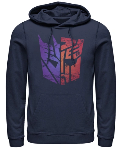 Fifth Sun Men's Transformer Split Logo Fleece Hoodie In Navy