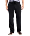Club Room Men's 100% Linen Pants, Created For Macy's In Deep Black