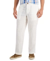 Club Room Men's Four-way Stretch Pants, Created For Macy's In White Pure