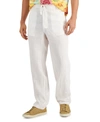 CLUB ROOM MEN'S 100% LINEN PANTS, CREATED FOR MACY'S