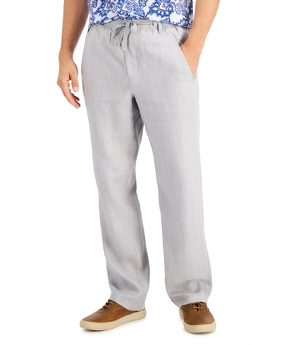 Club Room Men's 100% Linen Pants, Created For Macy's In Natural Khaki