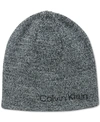 CALVIN KLEIN MEN'S 2-IN-1 REVERSIBLE MARLED BEANIE