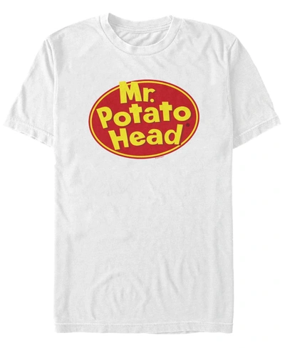 Fifth Sun Men's Mr. Potato Head Logo Short Sleeve T-shirt In White