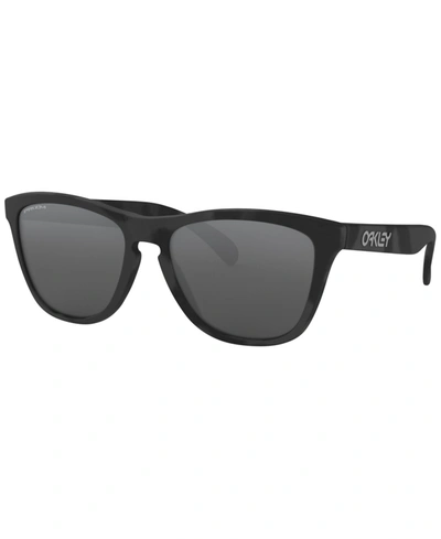 Oakley Men's Low Bridge Fit Sunglasses, Oo9245 Frogskins 54 In Black