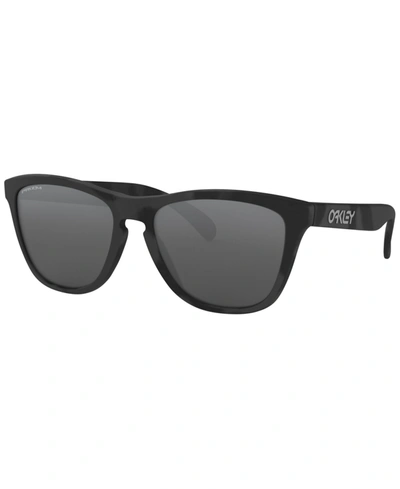 Oakley Men's Low Bridge Fit Sunglasses, Oo9245 Frogskins 54 In 9013c4 Polished Black