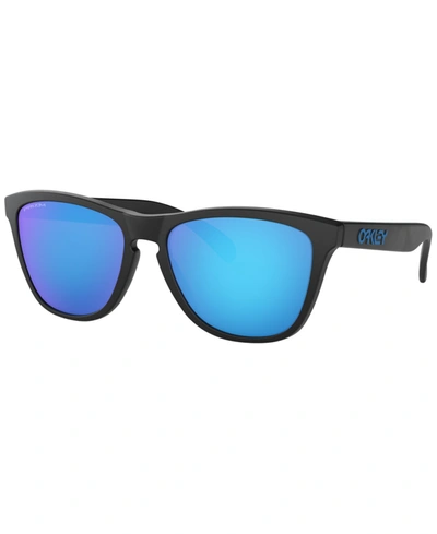 Oakley Men's Low Bridge Fit Sunglasses, Oo9245 Frogskins 54 In Matte Black