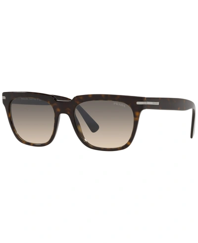 Prada Signature Rectangular Men's Sunglasses, Pr 04ys In Brown / Tortoise