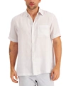 Club Room Men's 100% Linen Shirt, Created For Macy's In Billowing Cloud
