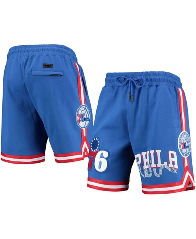 Pro Standard Men's Royal Philadelphia 76ers Team Chenille Shorts