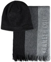 KENNETH COLE REACTION MEN'S STRIPED SCARF AND BEANIE