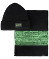 KENNETH COLE REACTION MEN'S NEON BEANIE AND SCARF SET