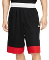 Nike Men's Dri-fit Icon Basketball Shorts In Black/red/white