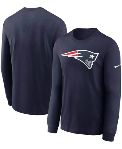 Nike Men's Navy New England Patriots Primary Logo Long Sleeve T-shirt