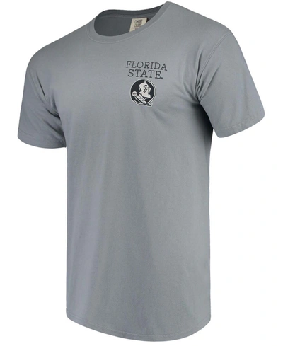 Image One Men's Gray Florida State Seminoles Comfort Colors Campus Scenery T-shirt
