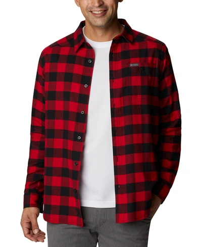 Columbia Big & Tall Cornell Woods Mens Flannel Buffalo Check Button-down Shirt In Multi