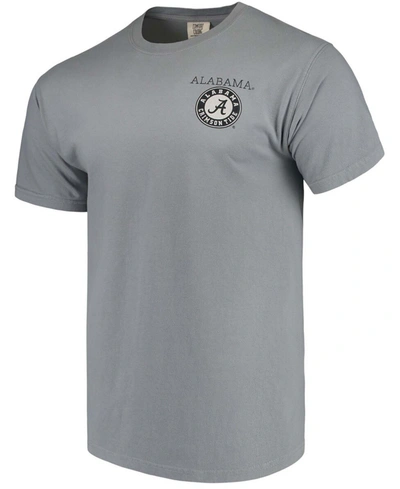 Image One Men's Gray Alabama Crimson Tide Comfort Colors Campus Scenery T-shirt
