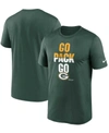 Nike Men's Big And Tall Green Bay Packers Legend Local Phrase Performance T-shirt In Green