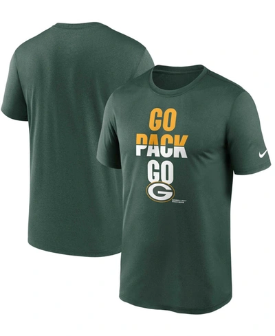 Nike Men's Big And Tall Green Bay Packers Legend Local Phrase Performance T-shirt In Green