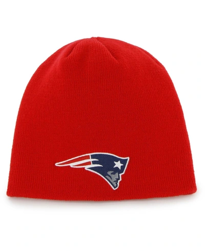 47 Brand Men's New England Patriots Secondary Logo Knit Beanie In Red