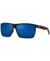 Costa Del Mar Men's Rincon Ii Polarized Sunglasses, 6s9121 In Matte Black
