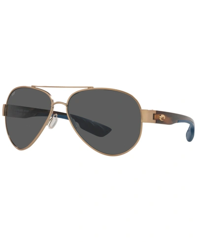 Costa Del Mar Men's Polarized Sunglasses, 6s4010 59 In Golden Pearl