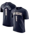 NIKE MEN'S ZION WILLIAMSON NAVY NEW ORLEANS PELICANS NAME & NUMBER T-SHIRT