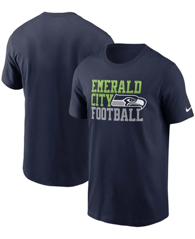 Nike Men's College Navy Seattle Seahawks Hometown Collection Emerald City T-shirt