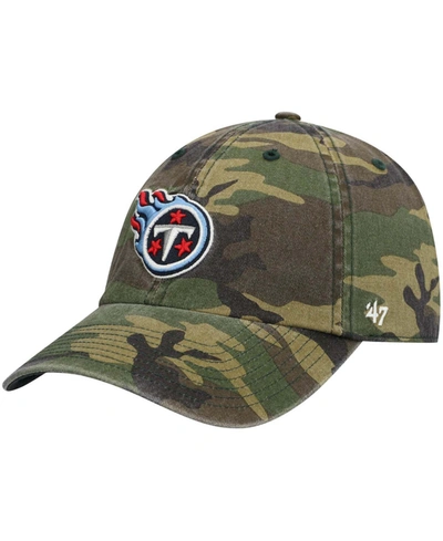 47 Brand Men's Camo Tennessee Titans Woodland Clean Up Adjustable Hat