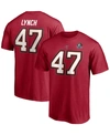Fanatics Men's John Lynch Red Tampa Bay Buccaneers Nfl Hall Of Fame Class Of 2021 Name And Number T-shirt In Red