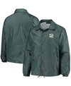 Dunbrooke Men's Green Green Bay Packers Coaches Classic Raglan Full-snap Windbreaker Jacket In Green