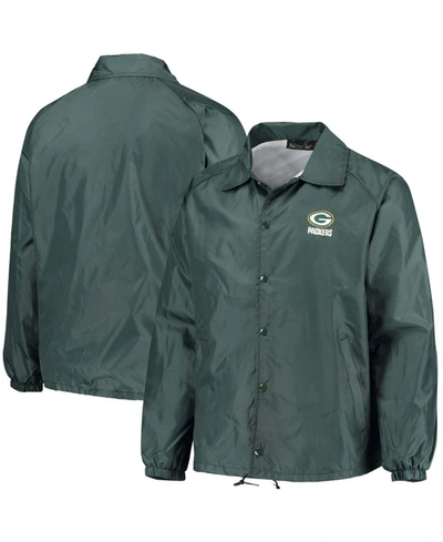 Dunbrooke Men's Green Green Bay Packers Coaches Classic Raglan Full-snap Windbreaker Jacket