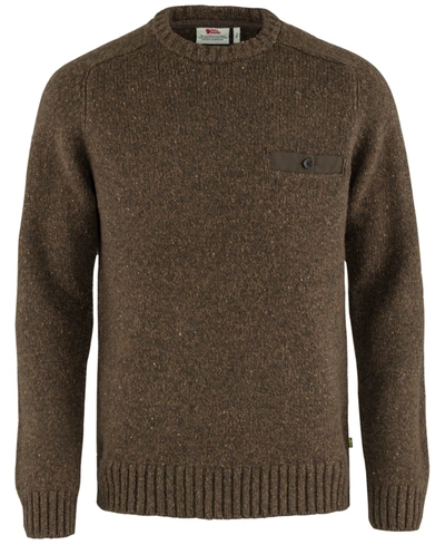 Fjall Raven Lada Round-neck Sweater M In Bogwood Brown