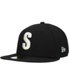 New Era Men's  Black Seattle Mariners Cooperstown Collection Turn Back The Clock Steelheads 59fifty F In Black