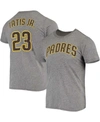 Majestic Men's Fernando Tatis Jr. Heathered Gray San Diego Padres Name And Number Tri-blend T-shirt In Heathered Gray