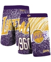 Mitchell & Ness Youth Boys Mitchell Ness Purple Los Angeles Lakers Hardwood Classics Jumbotron Shorts In Purple