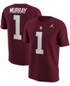 JORDAN MEN'S CRIMSON KYLER MURRAY OKLAHOMA SOONERS ALUMNI NAME AND NUMBER T-SHIRT